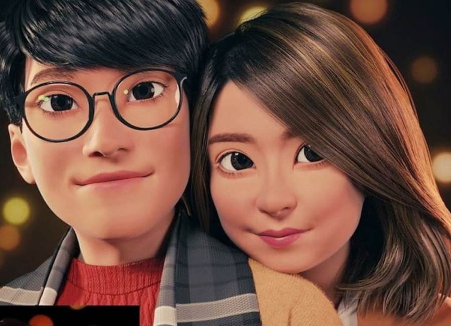 couple rendered in 3D